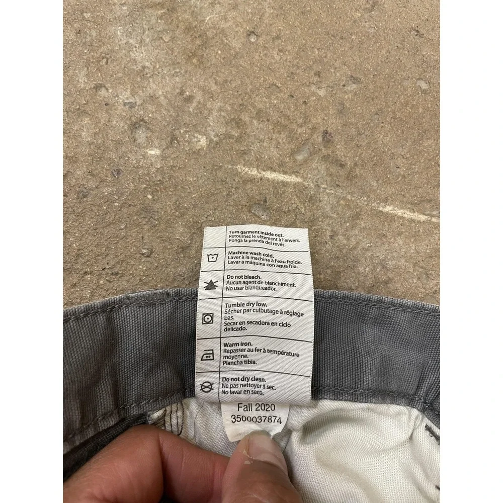 Carhartt Pants‎ Mens 32x28 Gray Relaxed Fit Canvas Carpenter Work 102517-039